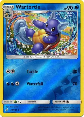 Wartortle Reverse Holo 24 Normal