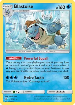Blastoise 25 Normal
