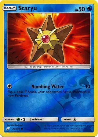 Staryu Reverse Holo 28