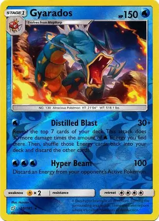 Gyarados Reverse Holo 30 Normal