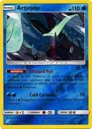 Articuno Reverse Holo 32 Normal