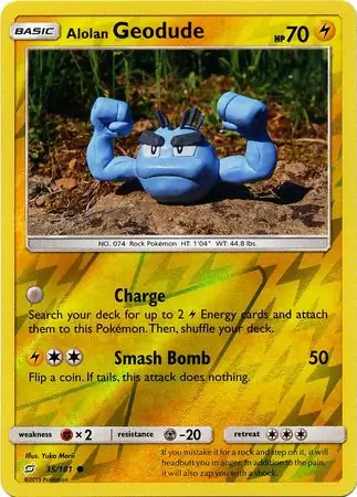 Alolan Geodude Reverse Holo 35