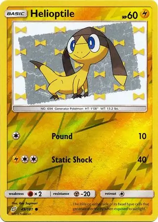 Helioptile Reverse Holo 49 Normal