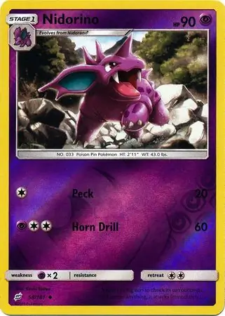 Nidorino Reverse Holo 58 Normal