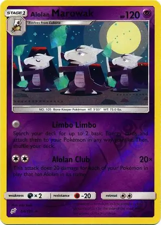 Alolan Marowak Reverse Holo 64