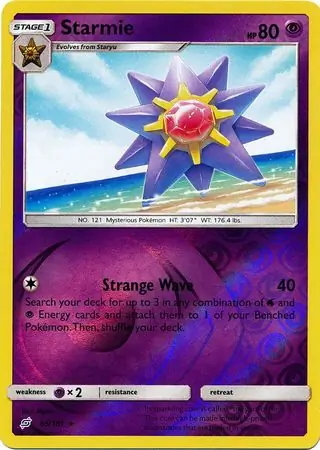 Starmie Reverse Holo 65 Normal