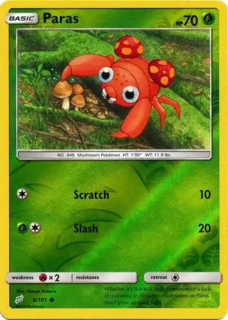 Paras Reverse Holo 6 Normal