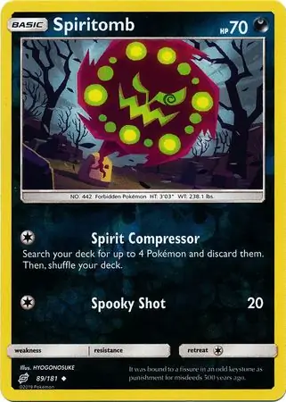 Spiritomb Reverse Holo 89 Normal