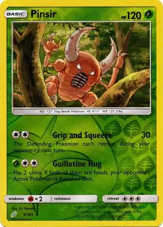 Pinsir Reverse Holo 9 Normal
