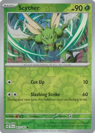 Scyther Reverse Holo 001 Normal