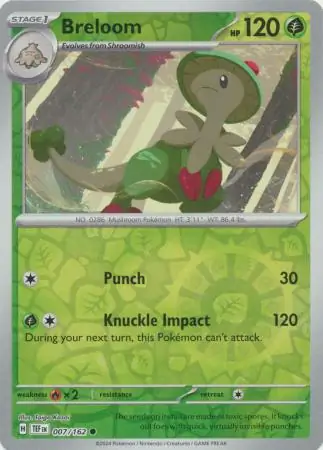 Breloom Reverse Holo 007 Normal