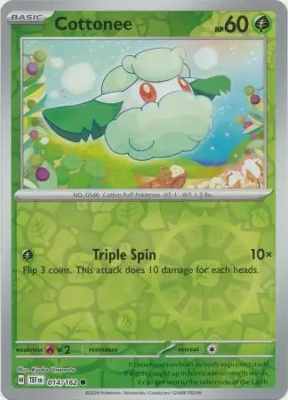 Cottonee Reverse Holo 014 Normal