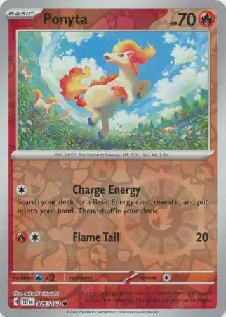 Ponyta Reverse Holo 026 Normal