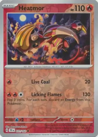 Heatmor Reverse Holo 031 Normal