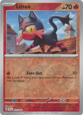 Litten Reverse Holo 032 Normal