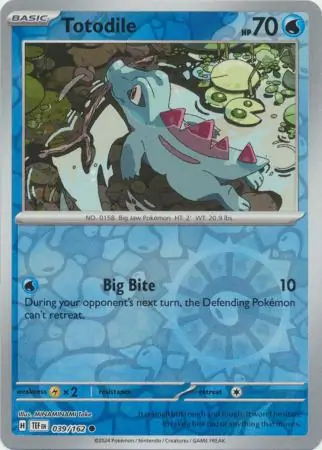 Totodile Reverse Holo 039