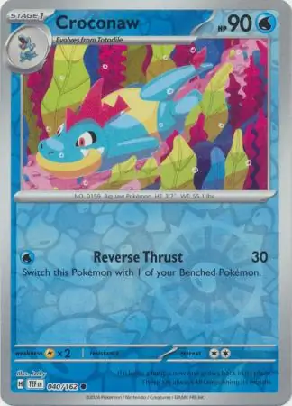 Croconaw Reverse Holo 040 Normal