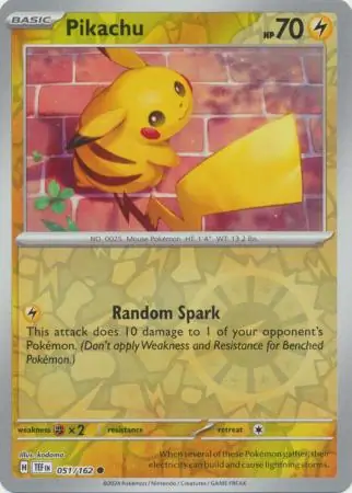 Pikachu Reverse Holo 051 Normal