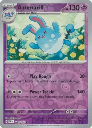 Azumarill Reverse Holo 065 Normal