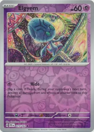 Elgyem Reverse Holo 073 Normal
