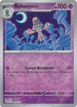 Beheeyem Reverse Holo 074