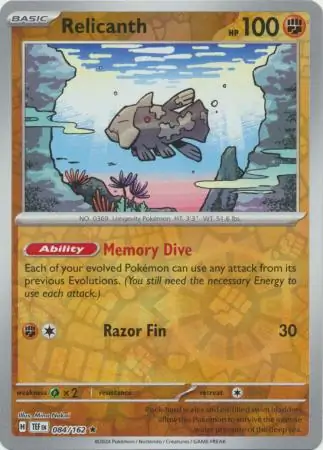 Relicanth Reverse Holo 084
