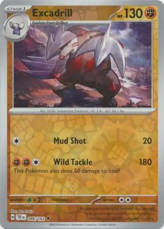 Excadrill Reverse Holo 086