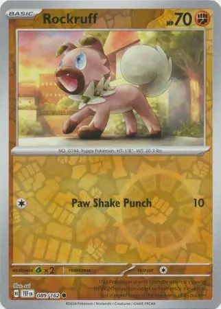 Rockruff Reverse Holo 089 Normal