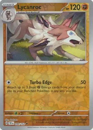 Lycanroc Reverse Holo 090 Normal