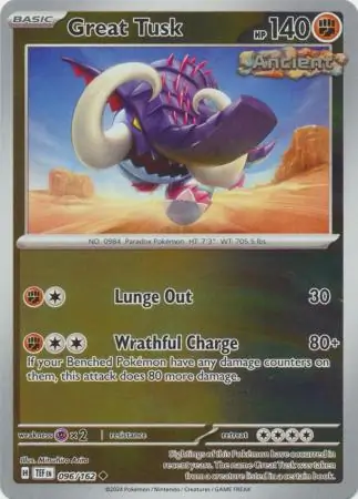 Great Tusk Reverse Holo 096 Normal
