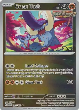 Great Tusk Reverse Holo 097 Normal