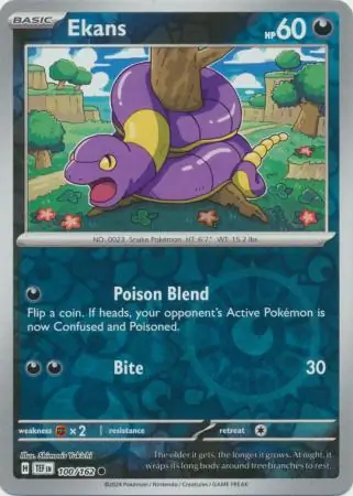 Ekans Reverse Holo 100 Normal