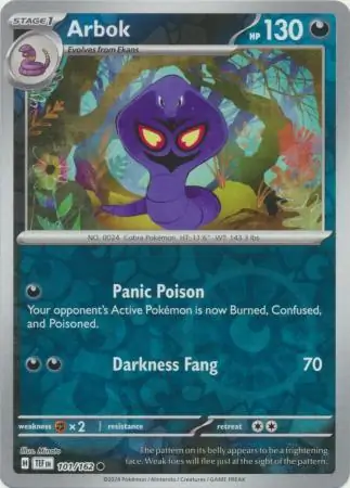 Arbok Reverse Holo 101 Normal