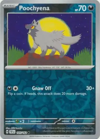 Poochyena Reverse Holo 105