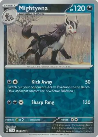Mightyena Reverse Holo 106 Normal