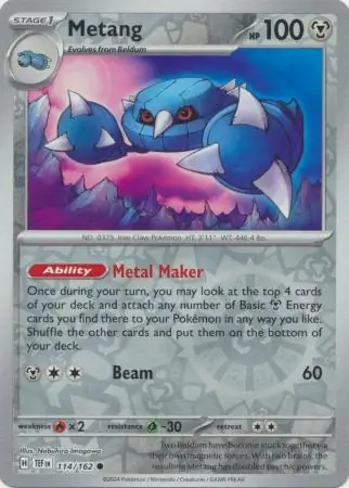 Metang Reverse Holo 114 Normal