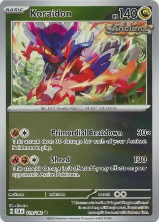 Koraidon Reverse Holo 119 Normal