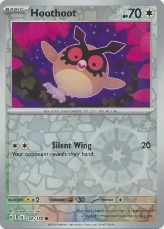 Hoothoot Reverse Holo 126 Normal
