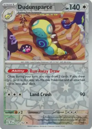 Dudunsparce Reverse Holo 129 Normal