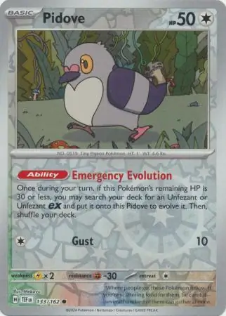 Pidove Reverse Holo 133 Normal