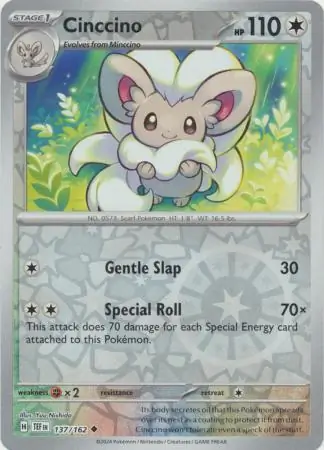 Cinccino Reverse Holo 137 Normal