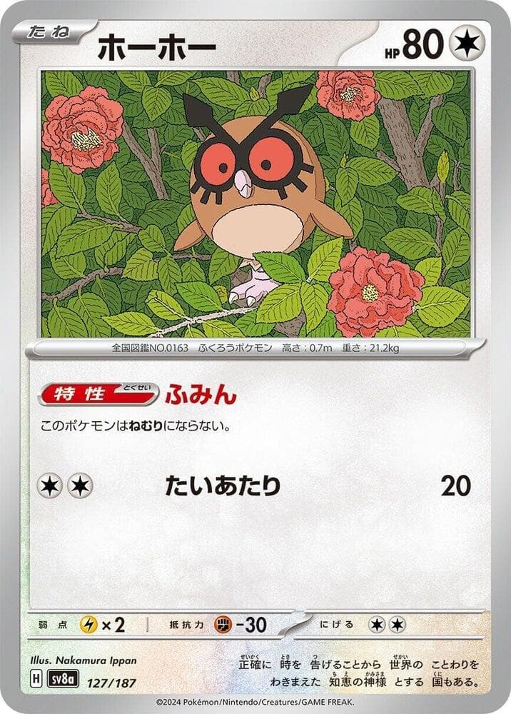 Hoothoot Reverse Holo 127 Normal