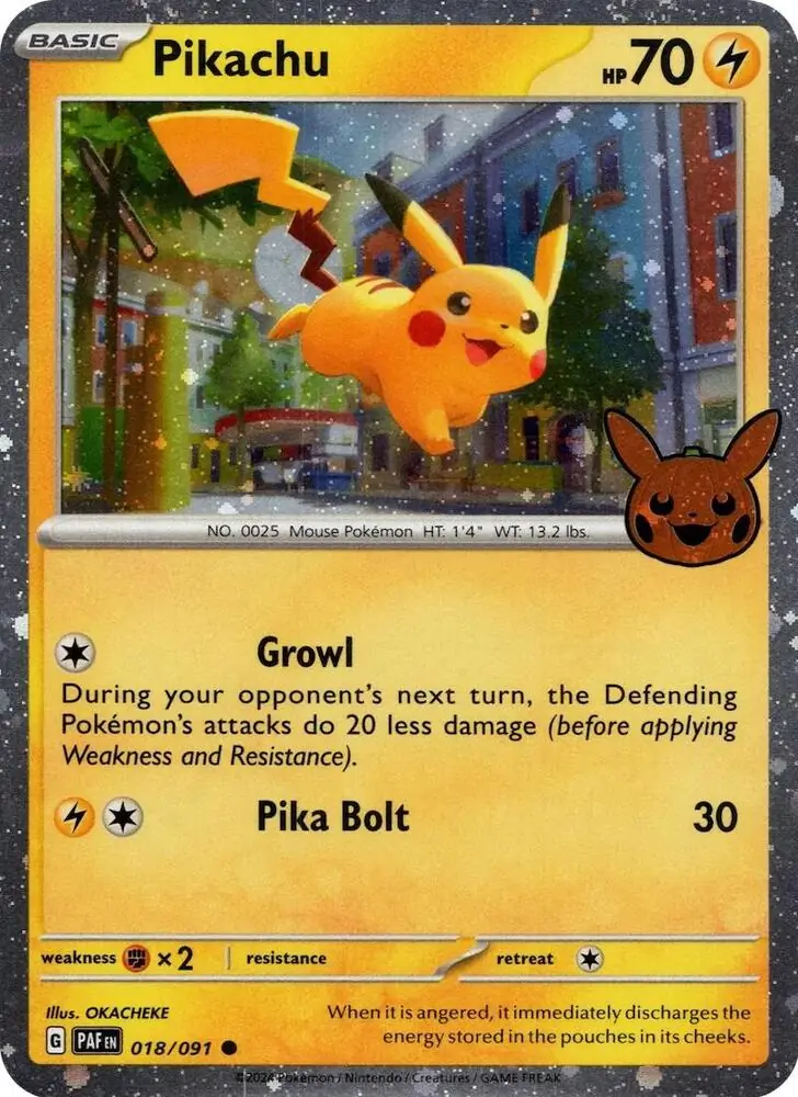 Pikachu Cosmos Holo 018