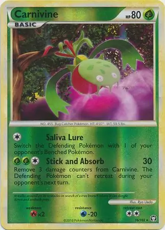 Carnivine Reverse Holo 16