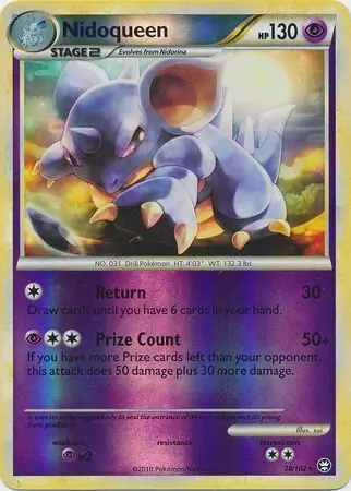 Nidoqueen Reverse Holo 28 Normal