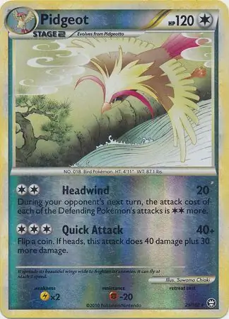 Pidgeot Reverse Holo 29 Normal