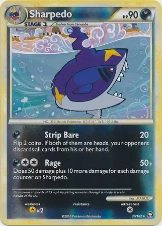 Sharpedo Reverse Holo 30