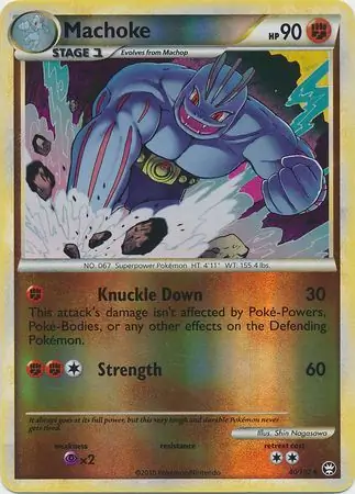 Machoke Reverse Holo 40 Normal