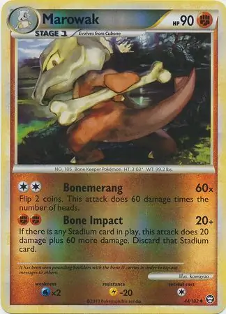Marowak Reverse Holo 44