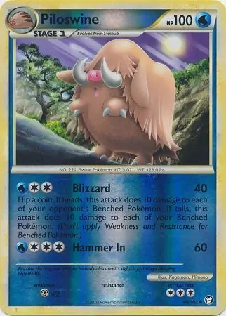 Piloswine Reverse Holo 48 Normal